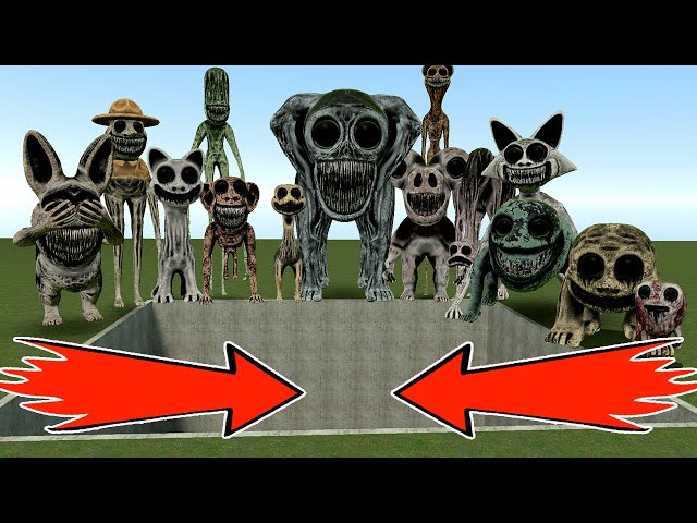 ALL ZOONOMALY MONSTERS VS POW! HAHA! in Garry's Mod!!