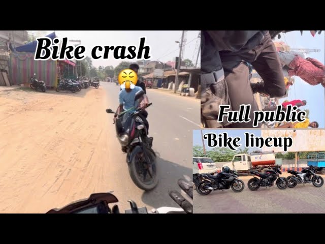 Bike crash 🥺 accident ho gaya