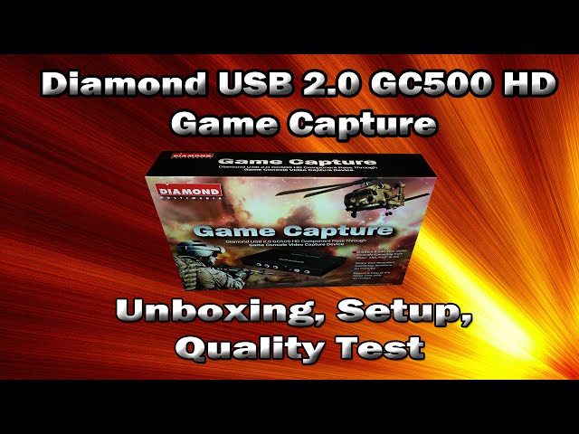 Diamond USB 2.0 GC500 HD Game Capture - Unboxing, Setup, and Quality Test