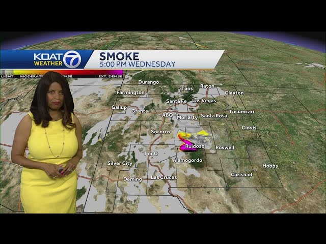 Tracking smoke across New Mexico from South Fork and Salt Fires