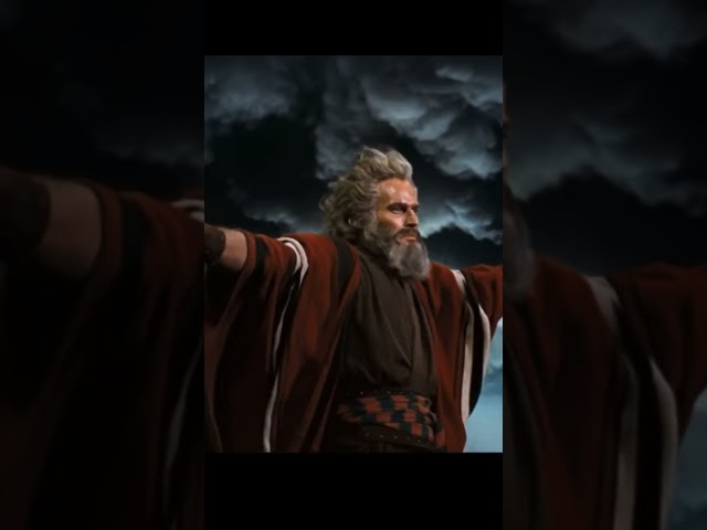 Mind-Blowing Movie Magic: Moses Parts the Red Sea in Ten Commandments 🍿 #shorts #movie #christian