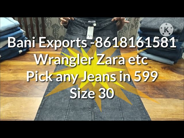 Branded Jeans Wrangler H&M etc 30 and 28 sizes pick any in 599 only