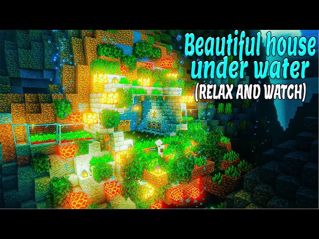 Minecraft relaxing Longplay | Cozy under water house | (no commentary)