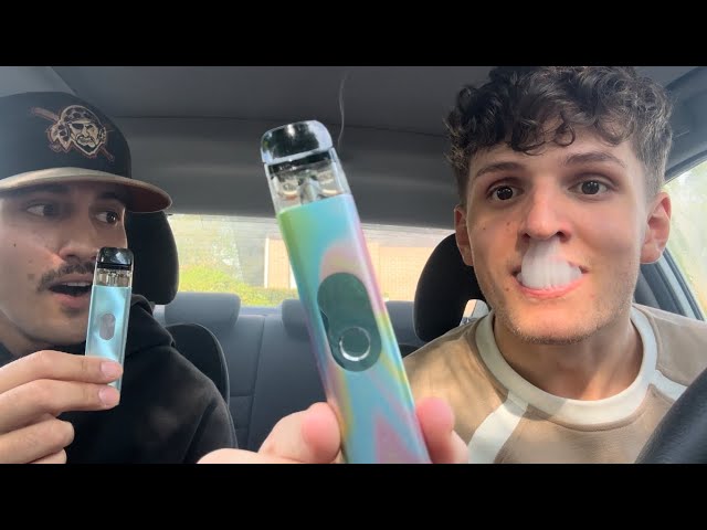 Teaching My Friend How To French Inhale (Tutorial)