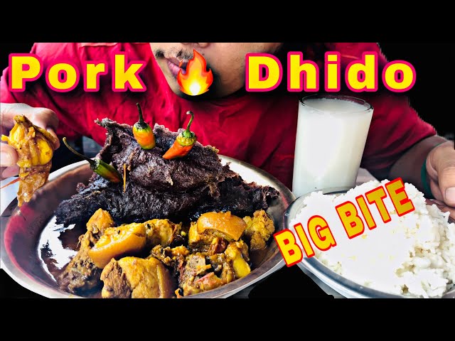 PORK + DHIDO | BIG BITE | NEPALI FOOD