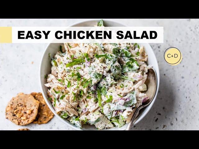 EASY CHICKEN SALAD RECIPE | healthy lunch idea