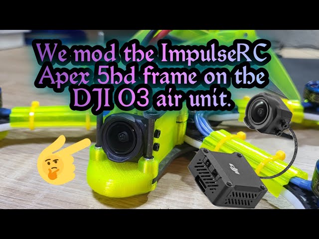Montuję DJI O3 do ramki Apex5hd / We mod the ImpulseRC Apex 5hd frame on the DJI O3 air unit. #djio3
