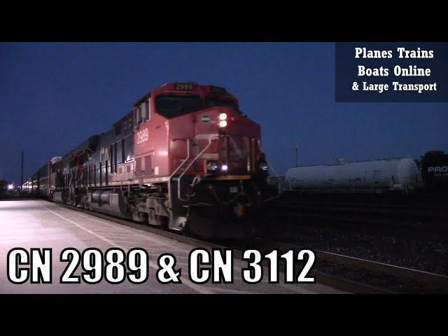 Manifest Train CN M301 CN 2989 & CN 3112 Locomotives Strathroy Sub