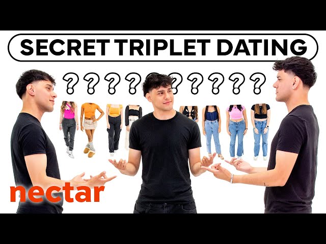 10 girls date triplets without knowing | vs 1