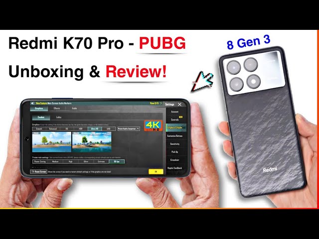 Redmi K70 Pro Pubg Test | Redmi K70 Pro Unboxing & Review | SD 8 GEN 3 Chipset