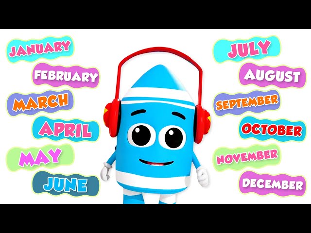 Months Of The Year - Preschool Learning Video And Kids Song by Baby Rainbow