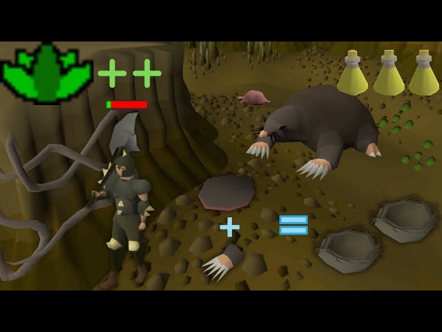 Giant Mole is OP for Herblore! [UIM#22]