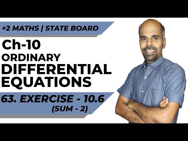 Class 12 | Ex - 10.6 | Sum No. 2 | Ordinary Differential Equations | State Board | ram maths