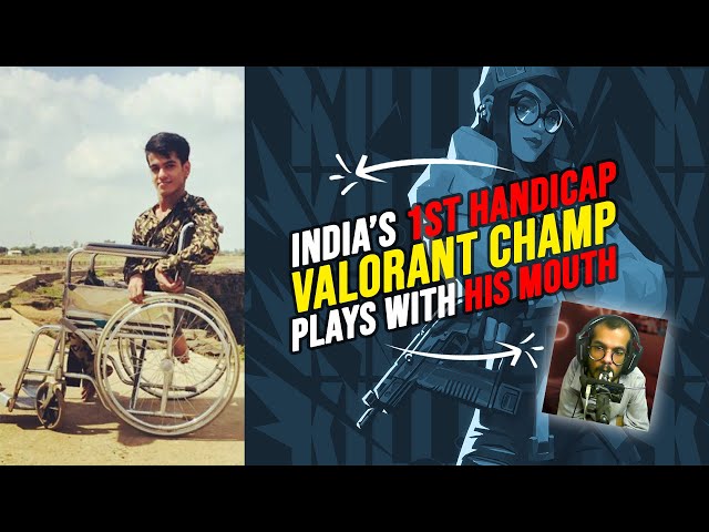 INDIA'S 1ST HANDICAP VALORANT CHAMP | PLAYS WITH HIS MOUTH | SHAITAONEE