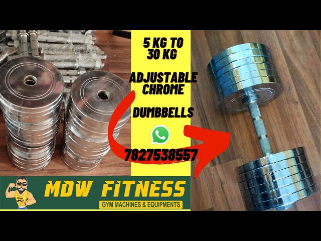 Adjustable Dumbbells 5 kg to 30 Kg - Low Cost - Home Gym Setup - Mohit Dilli Wala - MDW Fitness