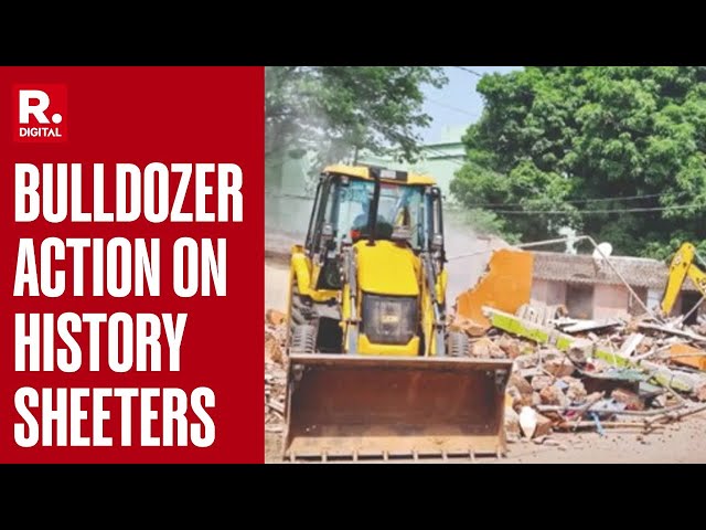 Bulldozer Action on Properties of History-Sheeters in Alwar, 10 Houses and Shops Demolished