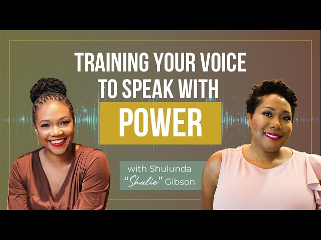 Training Your Voice to Speak with Power w/ Shulunda Gibson #linnitahosten #publicspeaking