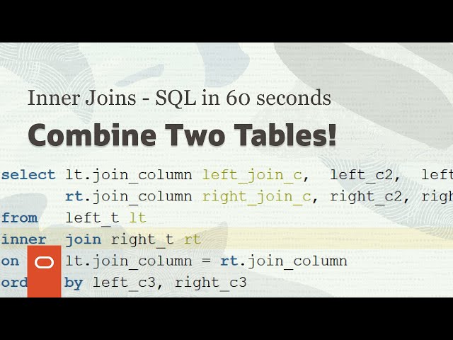 Inner joins - SQL in 60 seconds #shorts