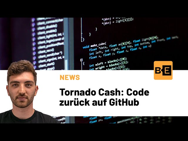 Tornado Cash: Code zurück auf GitHub