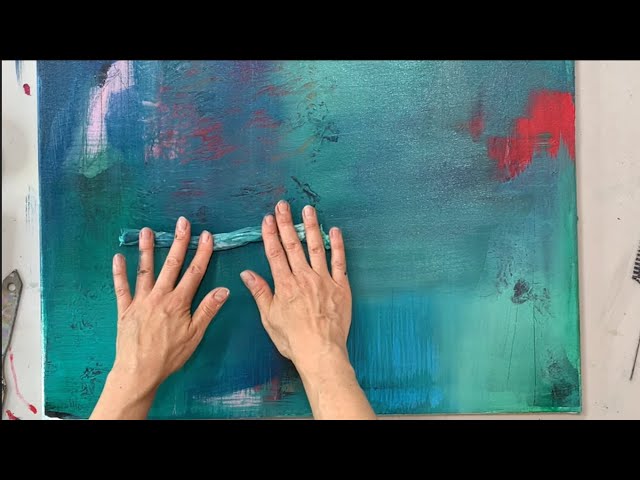 Effektvoll abstrakt malen - Acryl Techniken - für Anfänger - Tutorial