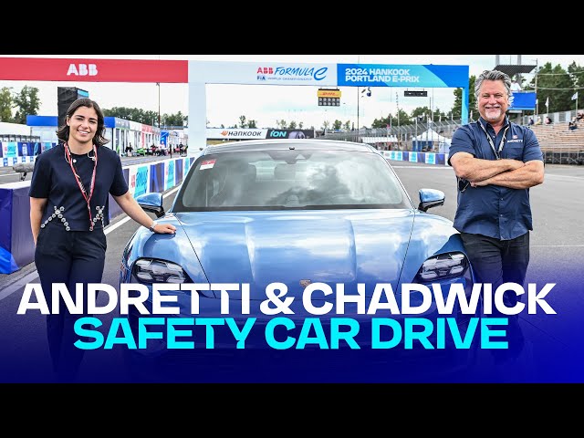 Jamie Chadwick and Michael Andretti go head-to-head 🤩 | Hankook Portland E-Prix
