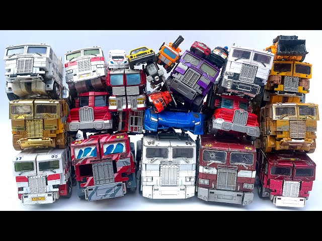 TRANSFORMERS RISE of The BEASTS OPTIMUS PRIME vs. BUMBLEBEE, Nemesis legacy & Robot Jcb waly truck