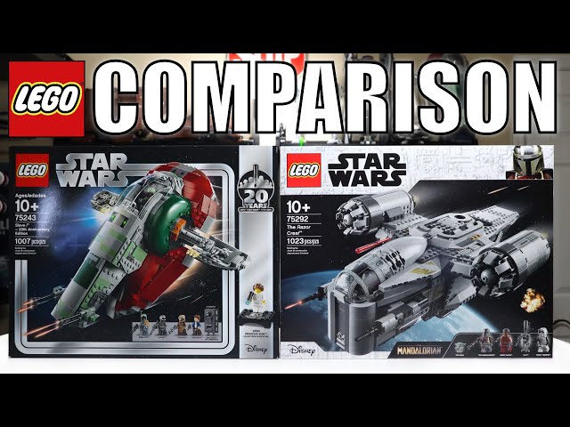 LEGO Star Wars RAZOR CREST vs SLAVE 1 Comparison! (75243 vs 75292)