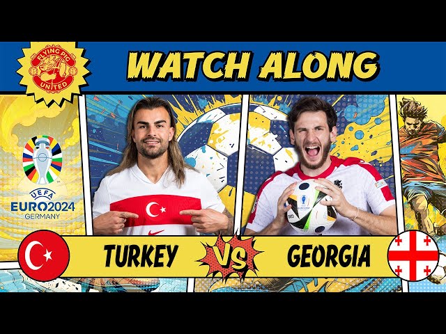 Turkey VS Georgia 3-1 LIVE WATCH ALONG EURO 2024 #Turkey #Georgia #euro2024