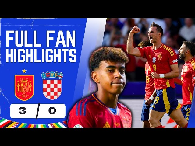 Yamal SHINES & Croatia DESTROYED! Spain 3-0 Croatia Highlights