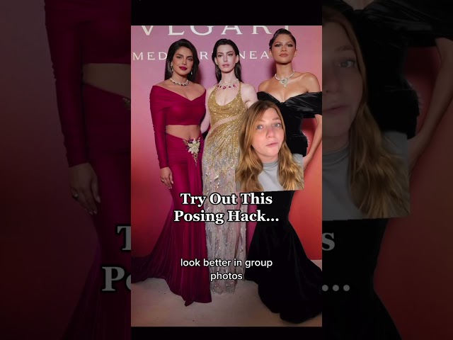 Celebrity Posing Secret: How Zendaya, Anne & Priyanka Pose For Group Photos #posingtips #poses