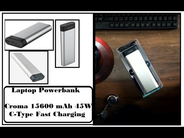 laptop powerbank 15600mah 45w - croma - a tata product