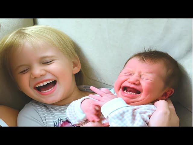 Cute Baby Videos - Funniest Reactions When Kids Meet Newborn