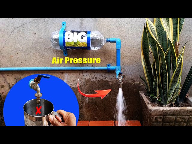 Free electricity for life |Amazing idea to fix pvc Low pressure water to make strong pressure water