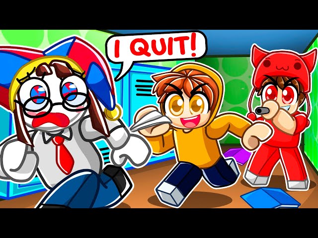 Pranking My Teacher Until She QUITS with POMNI! (The Amazing Digital Circus)