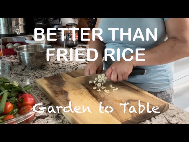 Garden To Table Fish Fried Rice #growyourownfood #cookingathome #gardening