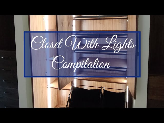 Closets with Lights Compilation! #shorts