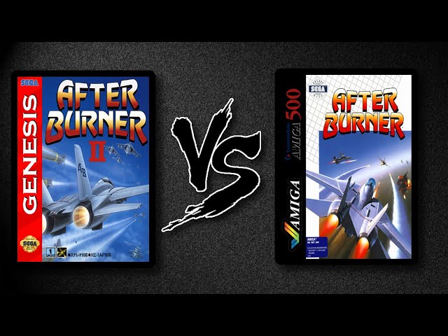 After Burner - Sega Genesis vs Amiga 500 ᴴᴰ Comparison