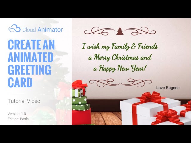 Cloud Animator Tutorial - Create an Animated Holiday Greeting Card