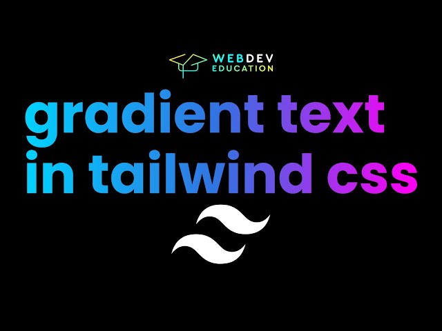 2 minute Gradient Text in Tailwind CSS ✅
