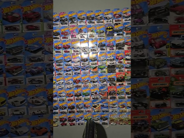 Hotwheels Room This is what 343 cars on bedroom walls looks like. I added about 50 since I shot this