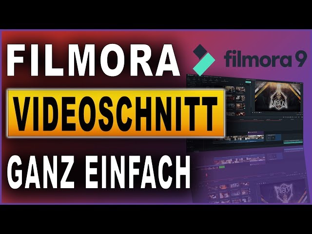 Videoschnitt für Anfänger mit Filmora 9