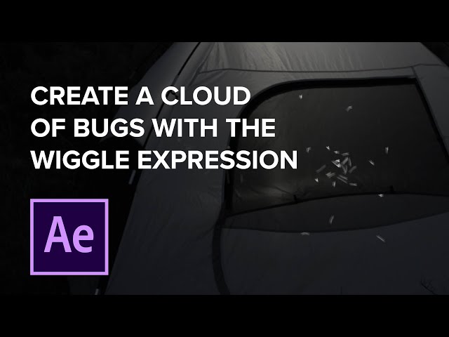 Use the wiggle expression to create a swarm of bugs in After Effects