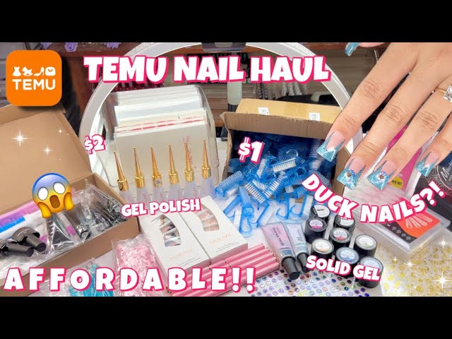 HUGE TEMU NAIL SUPPLY HAUL | WHAT I ORDERED VS WHAT I GOT | HONEST REVIEW | 25+ ITEMS | DUCK NAILS