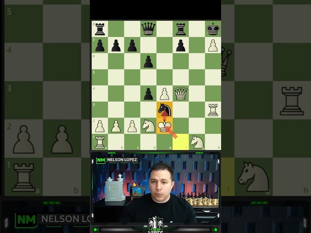 An Amazing Advice by Nelson Lopez - How to Approach a Knight with a King - #chess #shorts