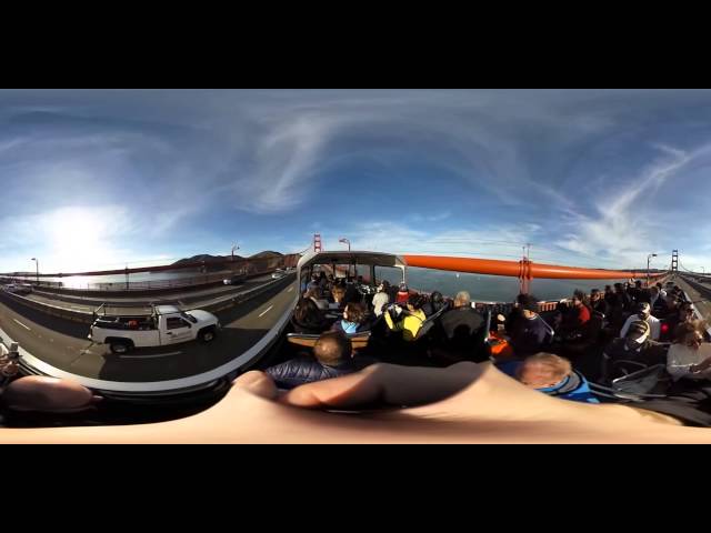 FinEduVr test with Theta S on Golden Gate