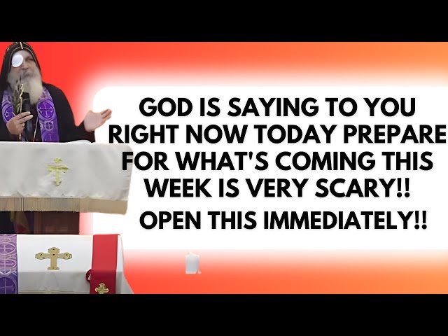 Emergency! God is saying to you right now today!! | Mar Mari Emmanuel | Gods message for me today