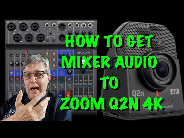 ZOOM Q2N 4K recording sound from mixer ZOOM LIVETRAK