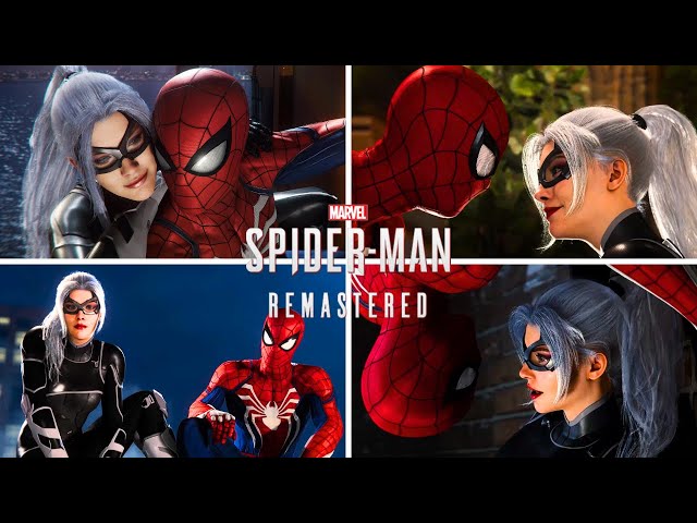 All Black Cat Scene in Marvel's Spiderman: Remastered (PC, Playstation)