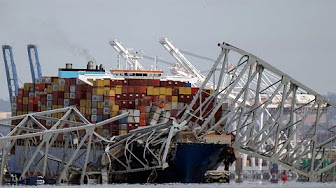 Container ship which crashed into Baltimore bridge to start moving again