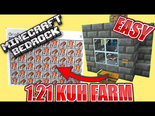 1.21 KUH FARM TUTORIAL in Minecraft Bedrock Deutsch ¦ DaedalCraft